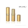 Aluminum Metal Matt Gold Lipstick Containers , Lipbalm Container / Tube For Cosmetics